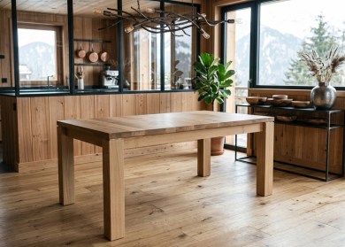 Table fixe DESIGN BIGFOOT - bois de chêne massif